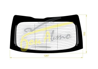 Стекло заднее с обогревом LEXUS RX 2022- (AL30) фурнитура, 
Бренд: BENSON Тонированное