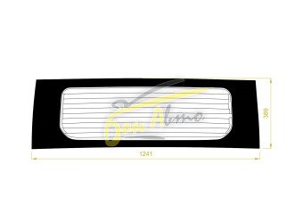 Стекло заднее с обогревом DAIHATSU TAFT 2020- (LA900) молдинг, 
Бренд: BENSON Тонированное