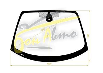 Стекло лобовое RENAULT SCENIC II 2003-2009 (JM) место под датчик дождя, 
Бренд: BSG с серой полосой