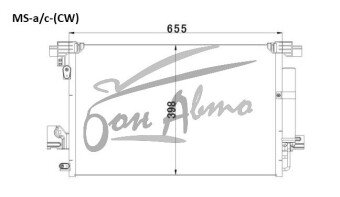 Радиатор кондиционера MITSUBISHI DELICA D:5 2007- (CV) 
Бренд: TONGSHI AL16