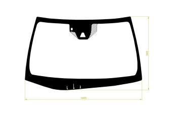 Стекло лобовое LEXUS LS 2017- (GVF50-RHD) обогрев щеток, место под 1 камеру, место под датчик дождя, молдинг, фурнитура, 
Бренд: BENSON с синей полосой