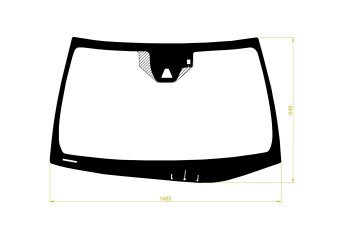 Стекло лобовое LEXUS LS 2017- (GVF50-LHD) обогрев щеток, место под 1 камеру, место под датчик дождя, молдинг, фурнитура, 
Бренд: BENSON с синей полосой