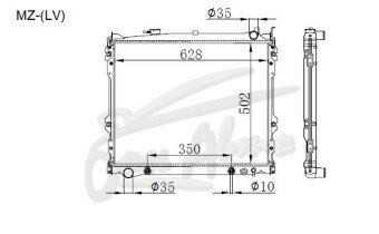 Радиатор MAZDA MPV 1990-1999 (LV) (WLT) 
Бренд: GP PL26AT