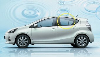 Стекло боковое TOYOTA AQUA 2011-2021 NHP10 RD/LH фурнитура, 
Бренд: BENSON Тонированное