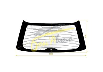 Стекло заднее с обогревом SUBARU IMPREZA 2000-2007 (GG-5d wag) 1 отверстие 
Бренд: FYG