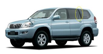 Стекло боковое TOYOTA LAND CRUISER PRADO 2002-2009 (J120-5d) RQ/LH 
Бренд: BSG Тонированное