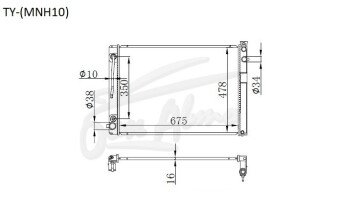 Радиатор TOYOTA ALPHARD 2002-2008 (MNH10) (1MZ) 
Бренд: TONGSHI AL16AT