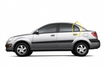 Стекло боковое KIA PRIDE 2005-2011 (JB-4d sed) RQ/LH 
Бренд: BSG