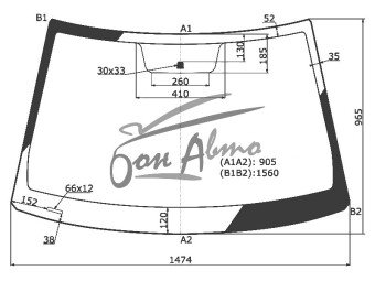Стекло лобовое HYUNDAI IX 25 2015-2021 (GC)
Бренд: КДМ с синей полосой
