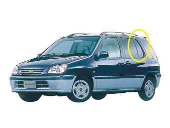 Стекло боковое TOYOTA RAUM 1997-2003 (EXZ1#) RQ/LH 
Бренд: TOYOTA