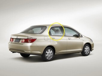 Стекло боковое HONDA CITY 2002-2008 (GD6-4d sed) RD/RH 
Бренд: BSG