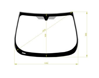 Стекло лобовое FORD ECOSPORT 2013- (B515) 
Бренд: BENSON с синей полосой