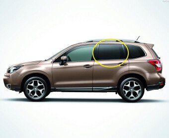 Стекло боковое SUBARU FORESTER 2013- (SJ) RD/LH фурнитура, 
Бренд: BENSON Тонированное