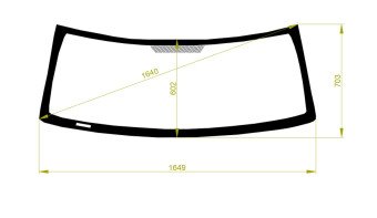 Стекло лобовое JEEP COMMANDER 2006-2011 (XK) молдинг, 
Бренд: BENSON