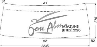 Стекло лобовое HINO 700 2003- (Y007) 2233*877*2282 
Бренд: BENSON
