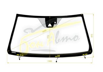 Стекло лобовое TOYOTA LAND CRUISER 2007-2021 (J200-LHD-2015) обогрев щеток, место под 1 камеру, место под датчик дождя, 
Бренд: BSG с зеленой полосой