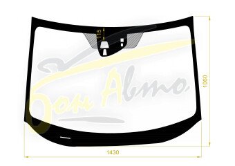 Стекло лобовое HONDA HR-V 2014-2021 (RU1-RHD) место под 2 камеры, место под датчик дождя, 
Бренд: ZDG с синей полосой