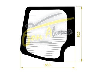 Стекло заднее с обогревом VOLKSWAGEN CRAFTER 2006-2017 (LT3-RH-большой вырез) 
Бренд: ZDG Тонированное
