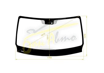 Стекло лобовое RENAULT MASTER 2010- (LHD) место под датчик дождя 
Бренд: КМК с синей полосой