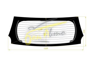 Стекло заднее с обогревом TOYOTA PASSO 2010-2016 (KGC30) 
Бренд: BENSON Тонированное