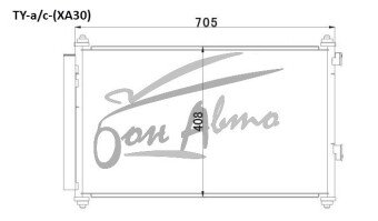 Радиатор кондиционера TOYOTA ALPHARD 2008-2015 (ANH20) 
Бренд: TONGSHI AL16