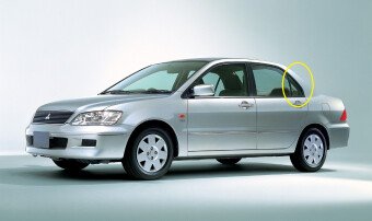 Стекло боковое MITSUBISHI LANCER CEDIA 2000-2003 (CS2A-4d sed) RQ/LH 
Бренд: BENSON