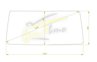 Стекло лобовое ISUZU GIGA 1994- (CYH50-2305*866*2348) 
Бренд: BENSON с синей полосой