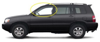 Стекло боковое TOYOTA HIGHLANDER 2000-2007 (#U2#) FD/LH 
Бренд: BSG