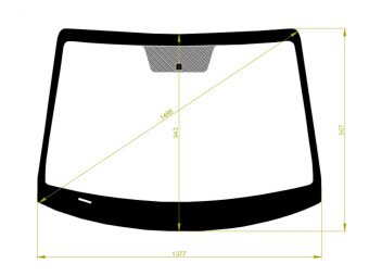 Стекло лобовое HYUNDAI ACCENT 2017- (HCR-LHD-4d sed) 
Бренд: BENSON с синей полосой