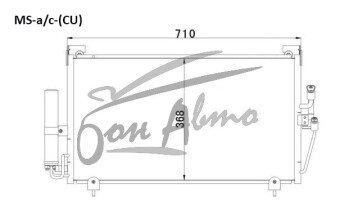 Радиатор кондиционера MITSUBISHI AIRTREK 2001-2008 (CU2-5W) 
Бренд: TONGSHI AL16