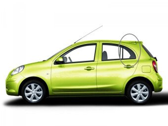 Стекло боковое NISSAN MARCH 2010- K13 RQ/LH 
Бренд: BSG