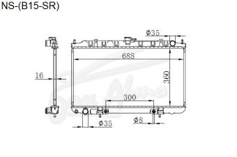 Радиатор MAZDA FAMILIA 1999-2006 (Y11) (SR,YD,CD) 
Бренд: TONGSHI PL16AT
