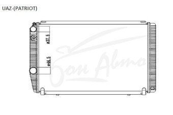 Радиатор UAZ PATRIOT 2005- (3160) 
Бренд: TONGSHI AL36MT