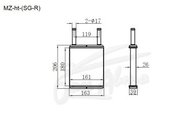 Радиатор отопителя FORD FREDA 1995-2005 (SG)(задний) 
Бренд: TONGSHI AL26