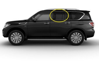 Стекло боковое NISSAN PATROL 2010-2024 Y62 RD/LH 
Бренд: BENSON