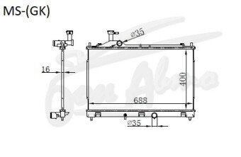 Радиатор MITSUBISHI ECLIPSE CROSS 2017- (GK) (4B40) 
Бренд: TONGSHI PL16MT