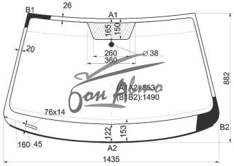 Стекло лобовое VOLKSWAGEN JETTA 2010-2018 (NF-4d sed) 
Бренд: BSG
