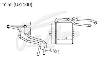 Радиатор отопителя TOYOTA LAND CRUISER 1997-2007 (UZJ100) 
Бренд: TONGSHI AL26
