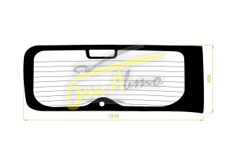 Стекло заднее с обогревом NISSAN CUBE 2002-2008 (Z11) 1 отверстие 
Бренд: BENSON