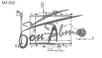 Радиатор MAZDA 2 2014- (DJ) (P3-5) 
Бренд: TONGSHI PL16MT