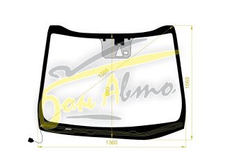 Стекло лобовое KIA CEE`D 2012-2018 (JD-LHD-5d h/b) обогрев щеток, место под 1 камеру, место под датчик дождя, 
Бренд: BENSON с синей полосой