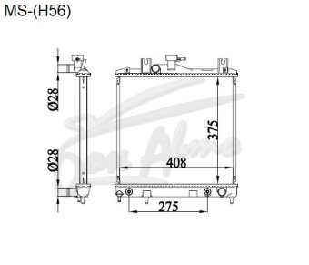 Радиатор MITSUBISHI PAJERO JUNIOR 1995-1998 (H57) (4A31) 
Бренд: TONGSHI PL16AT