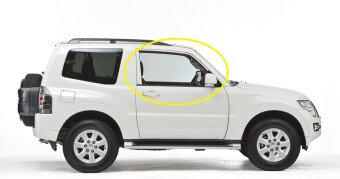 Стекло боковое MITSUBISHI PAJERO 2006- (V80-3d) FD/RH 
Бренд: BSG