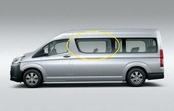 Стекло боковое TOYOTA HIACE 2019- H300-long-1430*588 RD/LH/X 
Бренд: BENSON