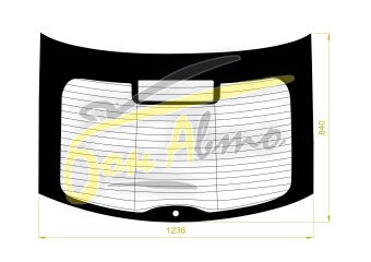 Стекло заднее с обогревом VOLKSWAGEN SANTANA 2012- () 
Бренд: ZDG