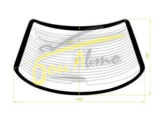 Стекло заднее с обогревом TOYOTA VISTA 1994-1998 (SV40-h/t) 
Бренд: BENSON