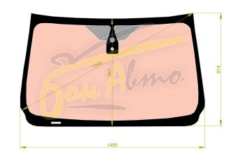 Стекло лобовое MAZDA BT50 2011- (UP) полный обогрев, место под датчик дождя, 
Бренд: КМК с синей полосой