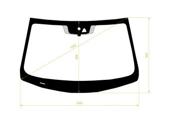 Стекло лобовое INFINITI Q60 2016- (V37-LHD-2d coupe) место под 1 камеру, место под датчик дождя, 
Бренд: BENSON