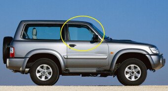 Стекло боковое NISSAN PATROL 1997-2007 (Y61) 3d FD/RH 
Бренд: BSG