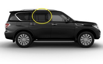 Стекло боковое NISSAN PATROL 2010-2024 Y62 RD/RH 
Бренд: BENSON